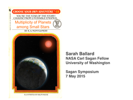 Sarah Ballard� NASA Carl Sagan Fellow� University of Washington� � Sagan Symposium� 7 May 2015� Sun Kepler-186