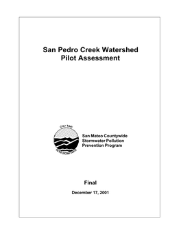 San Pedro Creek Watershed Pilot Assessment