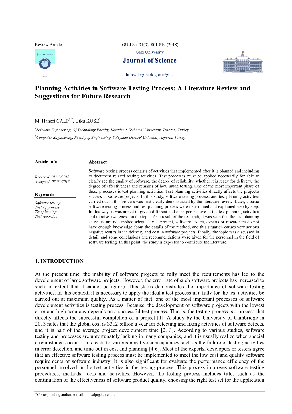 journal-of-science-planning-activities-in-software-testing-process