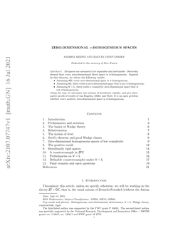 Zero-Dimensional $\Sigma $-Homogeneous Spaces