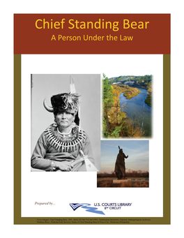 Chief Standing Bear a Person Under the Law