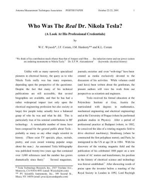 Who Was the Real Dr. Nikola Tesla?