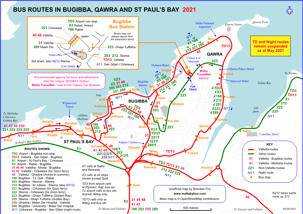 Bus Routes in Bugibba, Qawra and St Paul's Bay 2021 - DocsLib