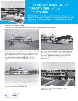 Billy Bishop Toronto City Airport: Terminal a Restoration