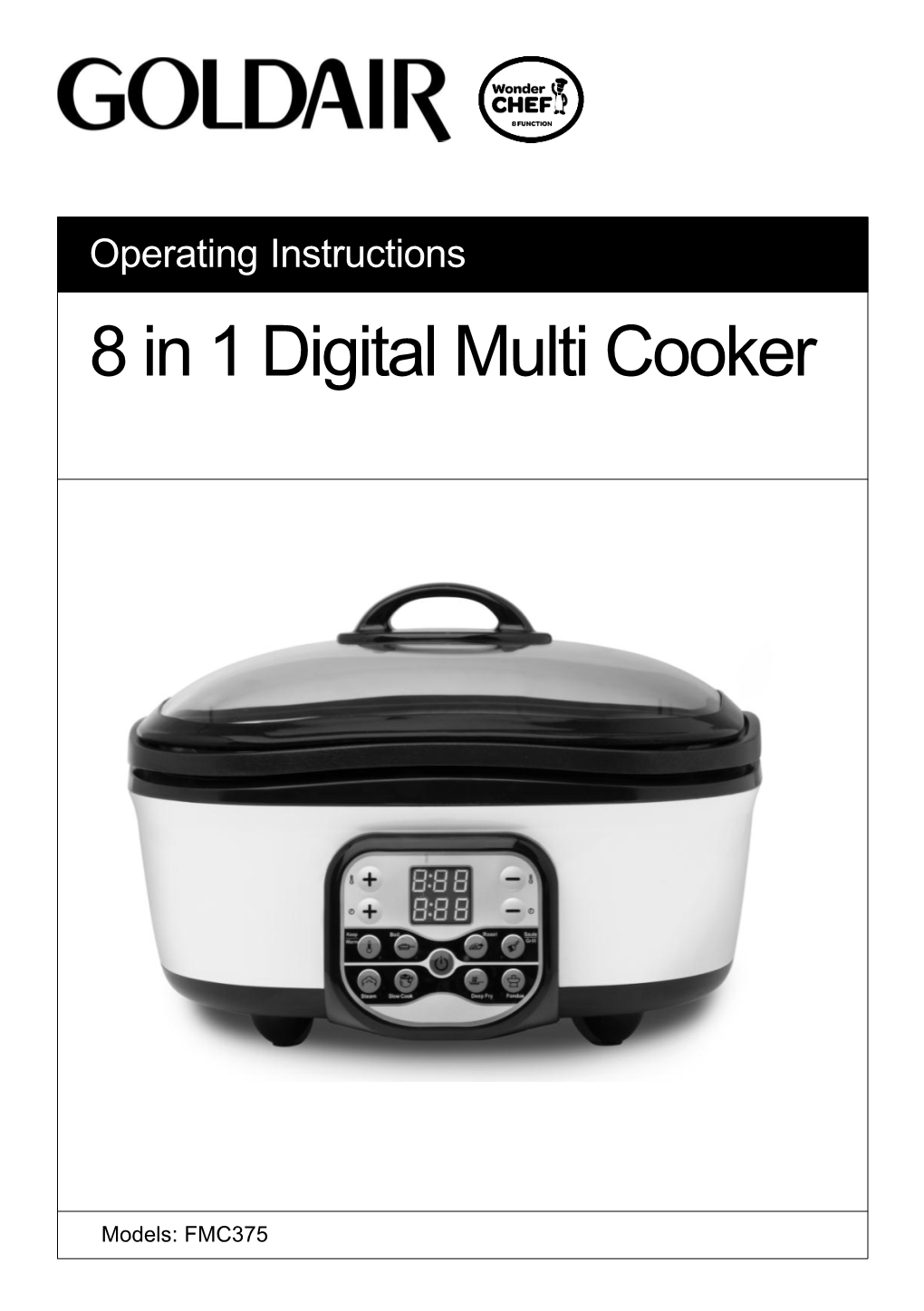 8 in 1 Digital Multi Cooker