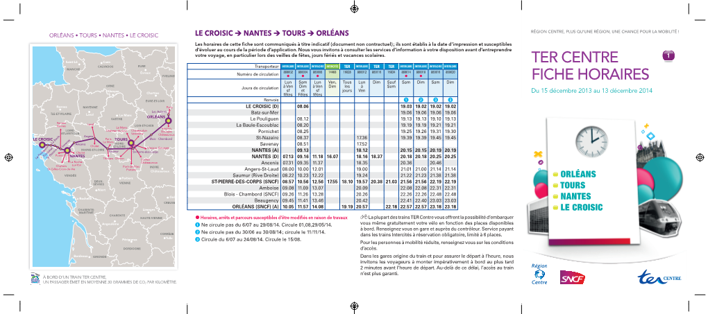 Ter Centre Fiche Horaires