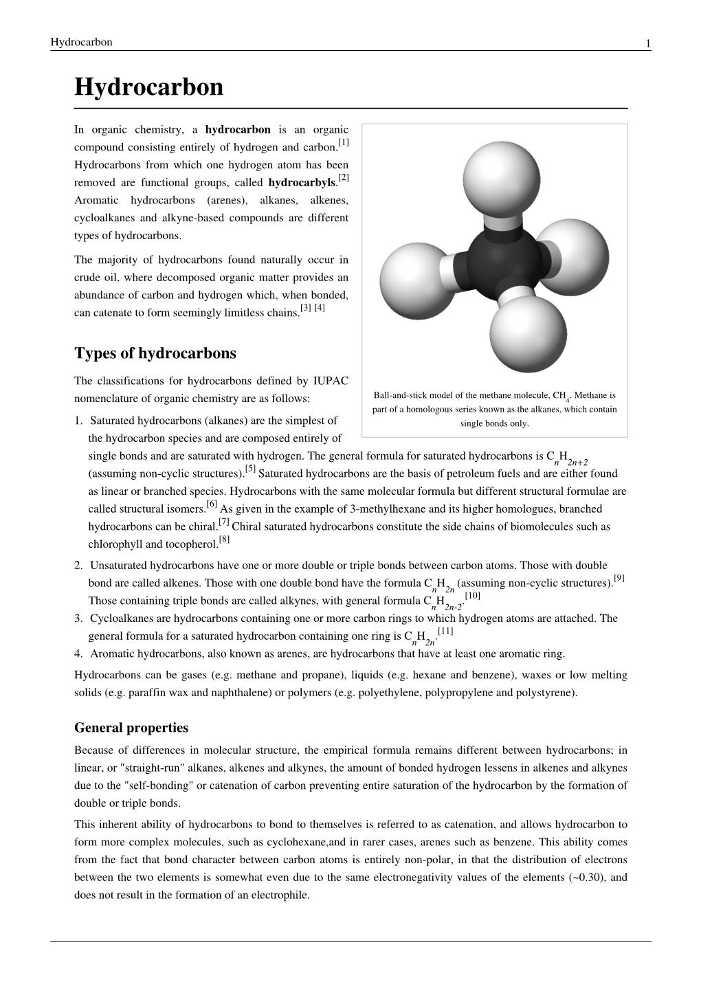 Hydrocarbon 1 Hydrocarbon