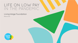 Life on Low Pay in the Pandemic