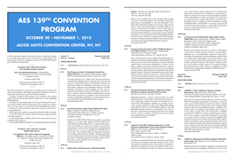 Convention Program