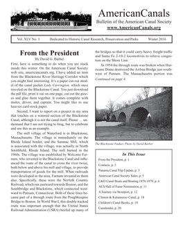 Americancanals Bulletin of the American Canal Society