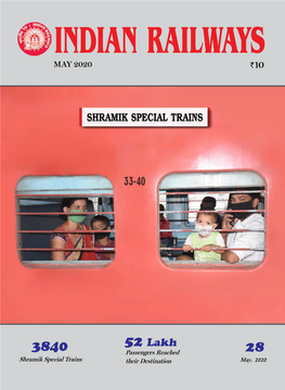 MAY 2020 INDIAN RAILWAYS May 2020 Vol