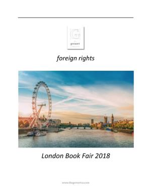 TGC London Book Fair 2018 Guide
