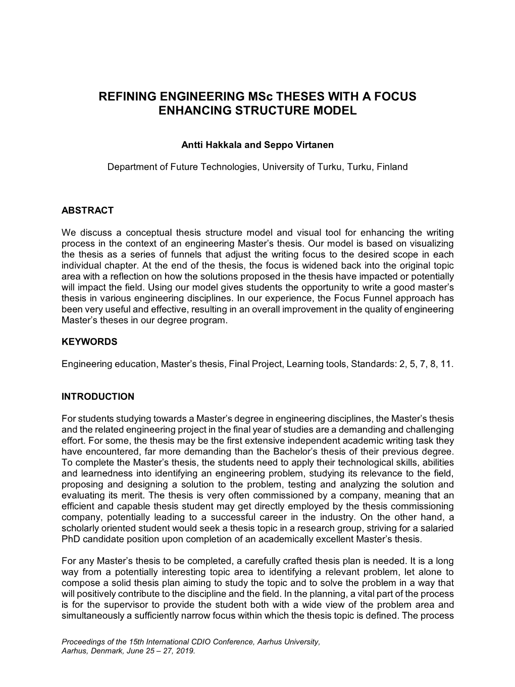 Summary Paper Title in Times Roman 16Pt, Upper Case