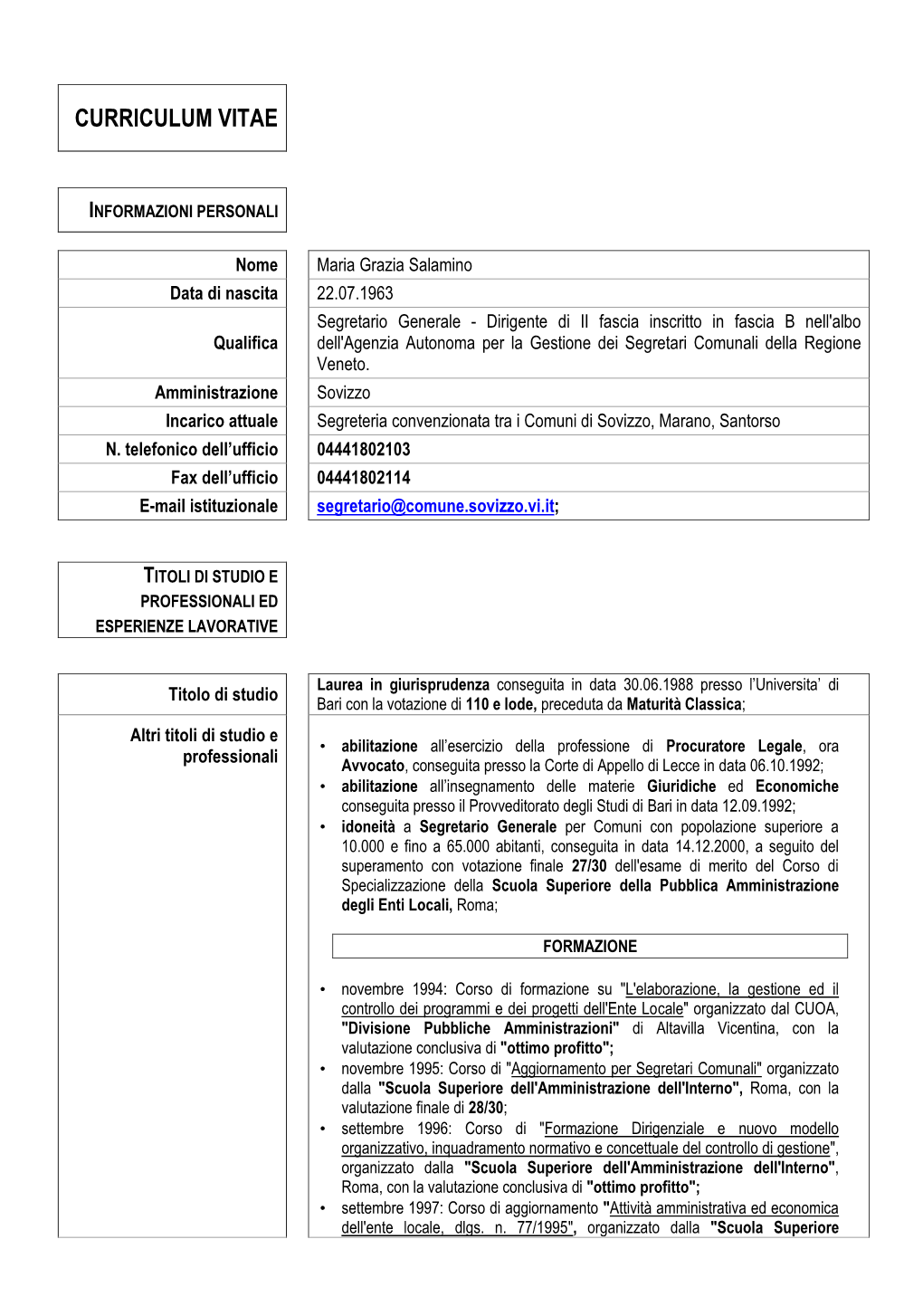 Curriculum Vitae