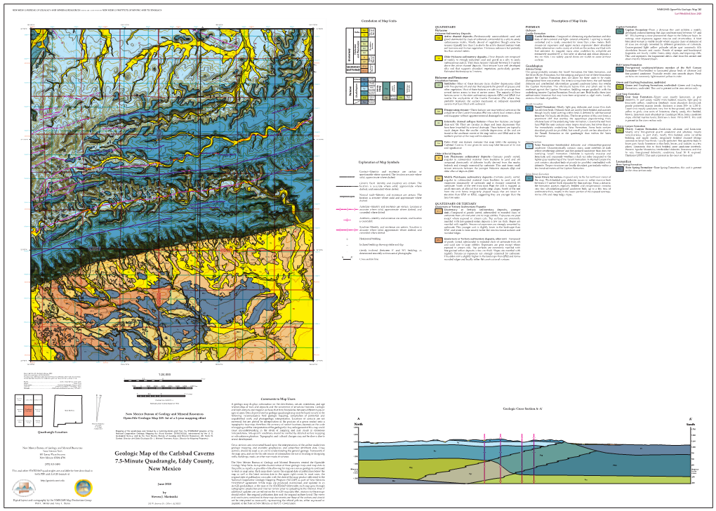 Geologic Map of the Carlsbad Caverns 7.5-Minute Quadrangle