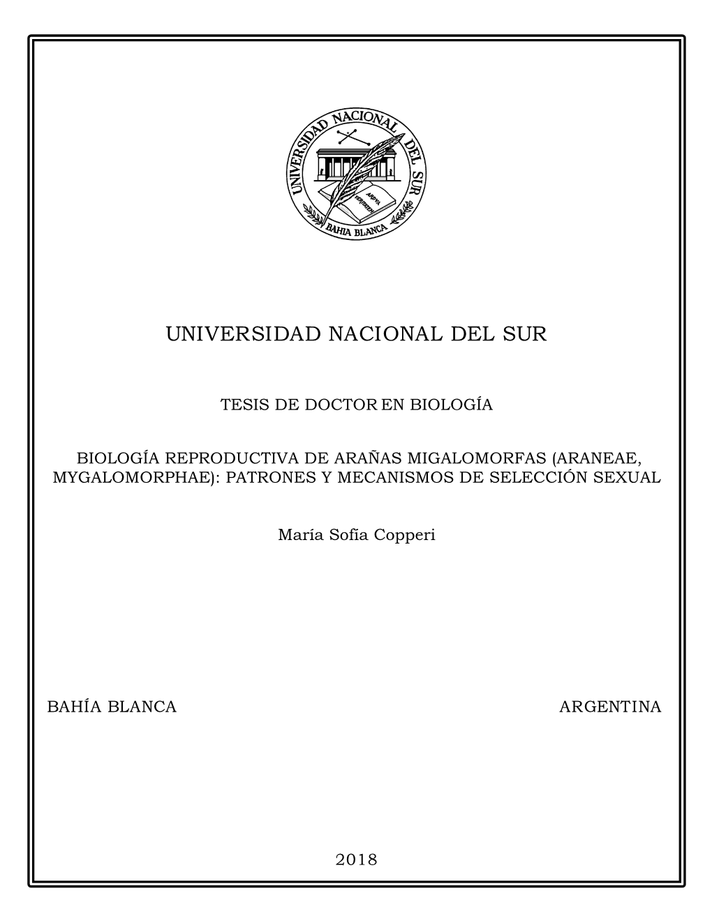 Universidad Nacional Del Sur