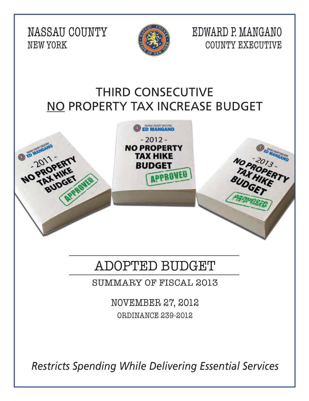 2013 Annual Budget