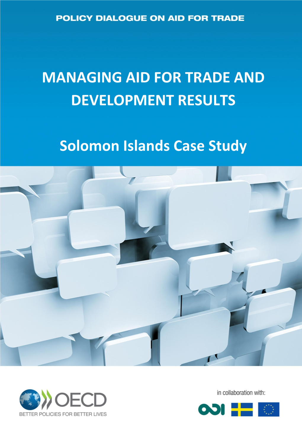 Managing Aid for Trade and Development Results