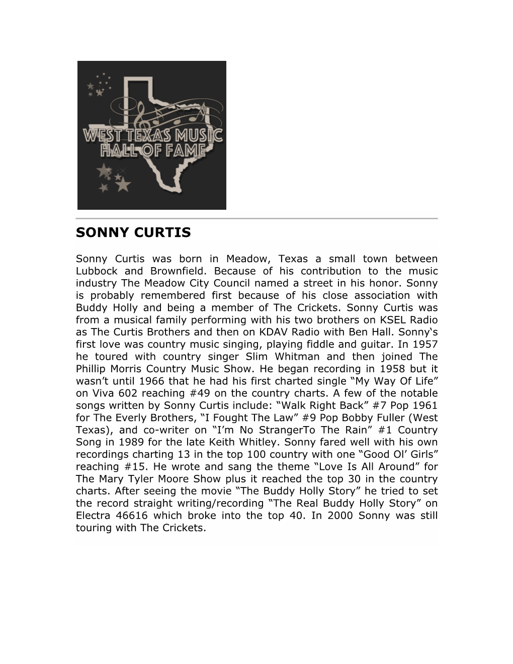 Sonny Curtis