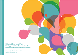 Guildford Draft Local Plan: Strategy and Sites Consultation 2014 Statement of Community Engagement