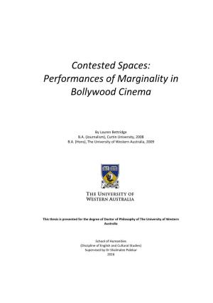 Contested Spaces: Performances of Marginality in Bollywood Cinema