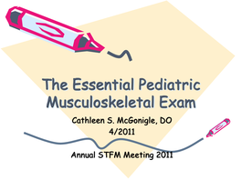 Top 10 Pediatric Musculoskeletal Conditions in Primary Care