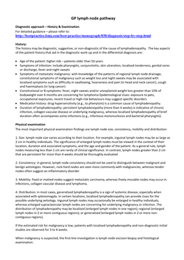 GP Lymph Node Pathway