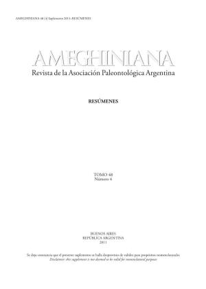 Revista De La Asociación Paleontológica Argentina