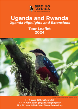 Uganda and Rwanda Uganda Highlights and Extensions Tour Leaflet 2024