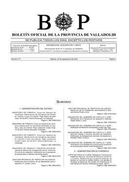 Boletín Oficial De La Provincia De