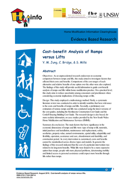 Cost-Benefit Analysis of Ramps Versus Lifts