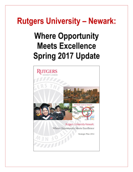 Newark: Where Opportunity Meets Excellence Spring 2017 Update