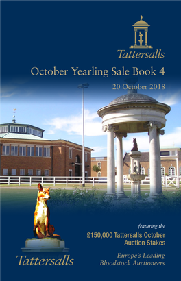 October Yearling Sale Book 4 20 October 2018