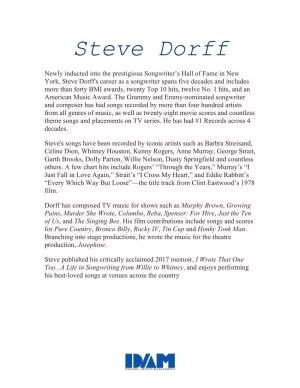 Steve Dorff New