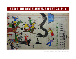 Honor the Earth Annual Report 2013-14