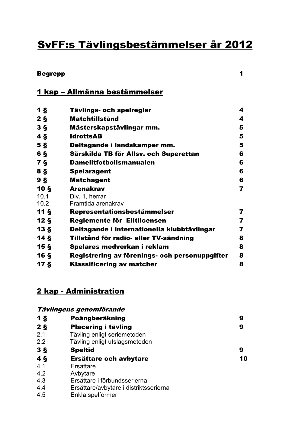 Svenska Fotbollförbundets Tävlingsbestämmelser