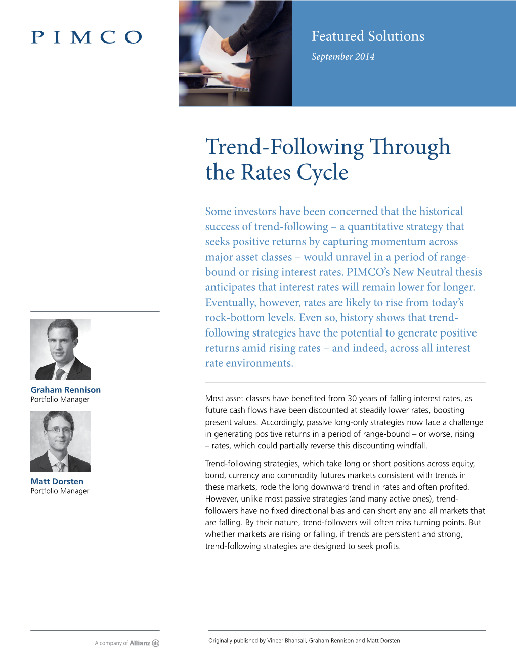 Trend-Following Through the Rates Cycle