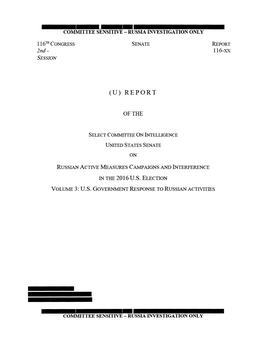 SSCI Report on Russian Active Measures Campaigns And