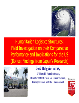 Humanitarian Logistics Structures