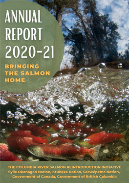 CRSRI Bringing the Salmon Home 2020-21 Annual Report