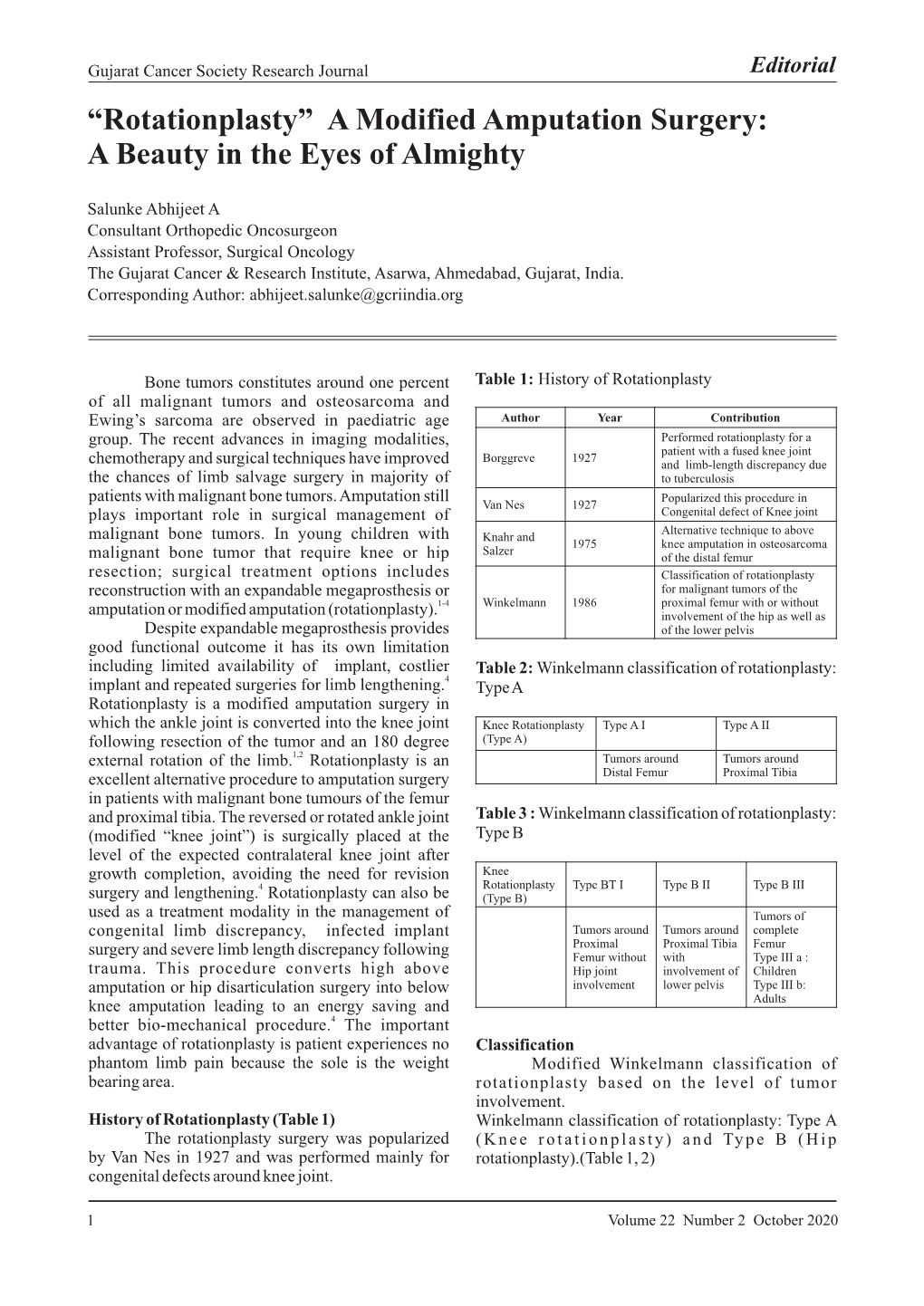 002 Editorial “Rotationplasty” a Modified Amputation Surgery.Cdr