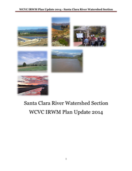 Santa Clara River Watershed Section WCVC IRWM Plan Update 2014