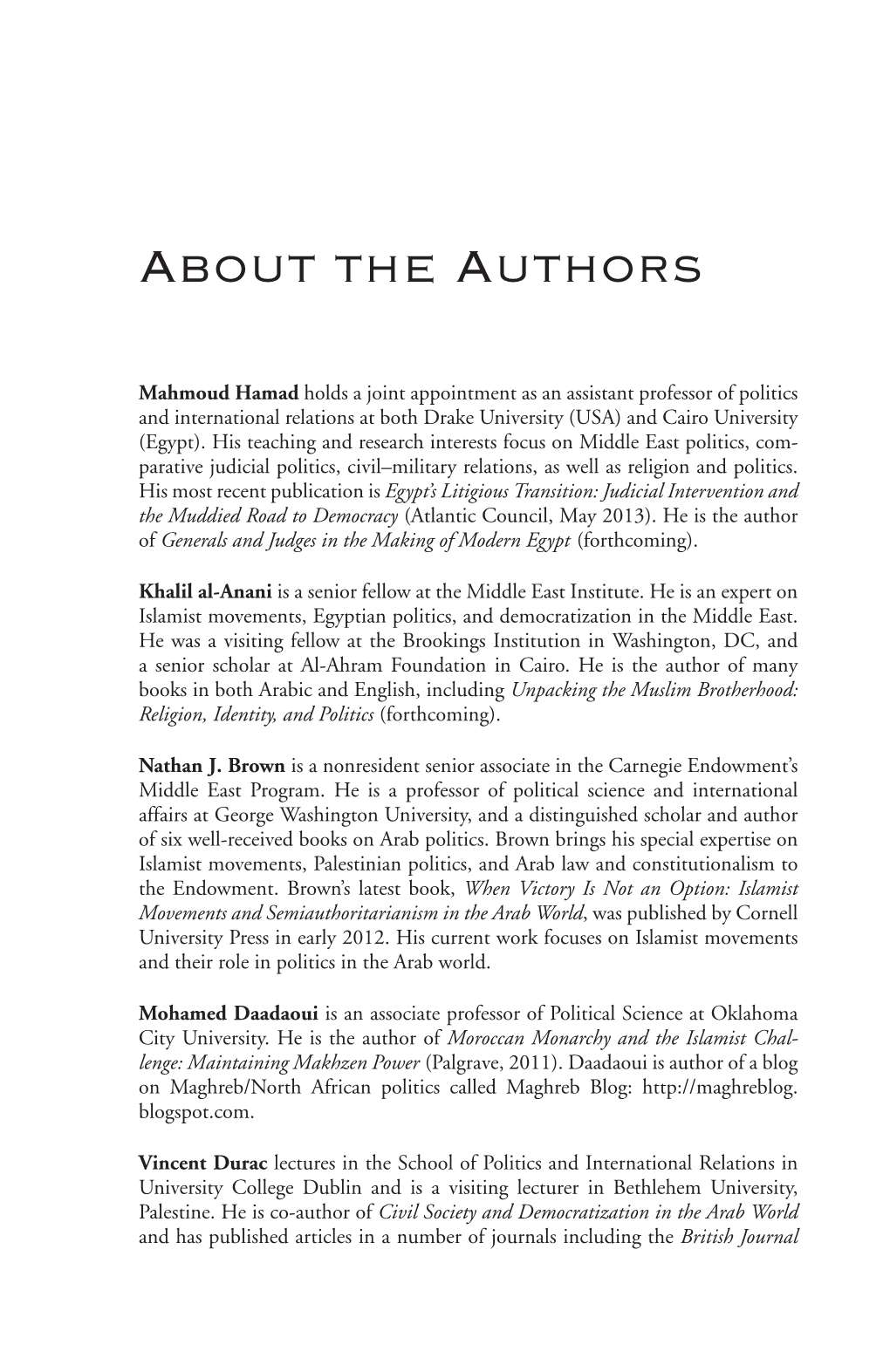 About the Authors