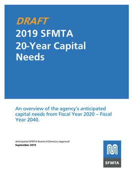 2019 SFMTA 20-Year Capital Needs