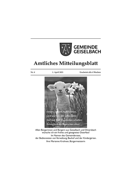 Amtliches Mitteilungsblatt