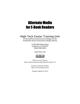 Alt. Media Ebook Rea