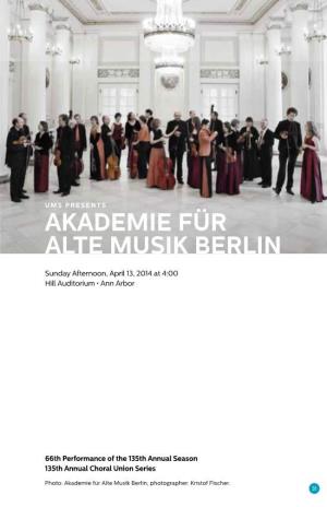 Akademie Für Alte Musik Berlin