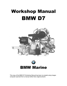 Workshop Manual BMW D7