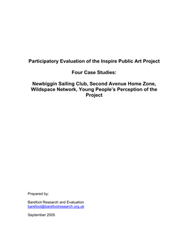 Participatory Evaluation of the Inspire Public Art Project