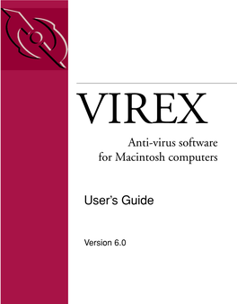 Anti-Virus Software for Macintosh Computers User's Guide